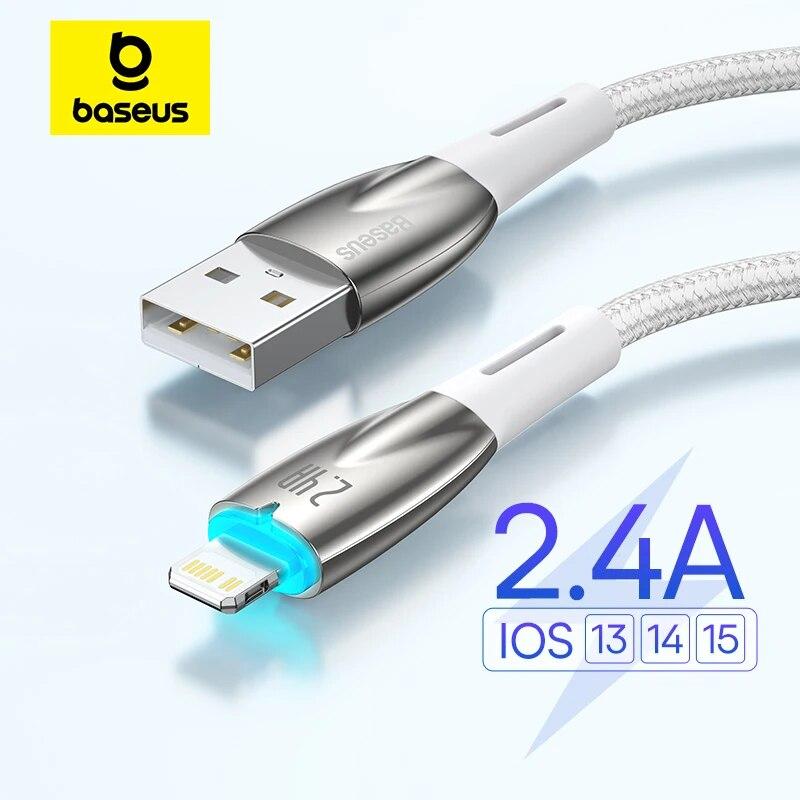 Baseus LED USB Cable For iPhone 14 13 12 Pro Max X XR XS 8 7 iPad Fast Data Charging Charger USB Wire Cord Mobile Phone Cables 1m
Baseus LED USB Cable For iPhone 14 13 12 Pro Max X XR XS 8 7 iPad Fast Data Charging Charger USB Wire Cord Mobile Phone Cables 1m