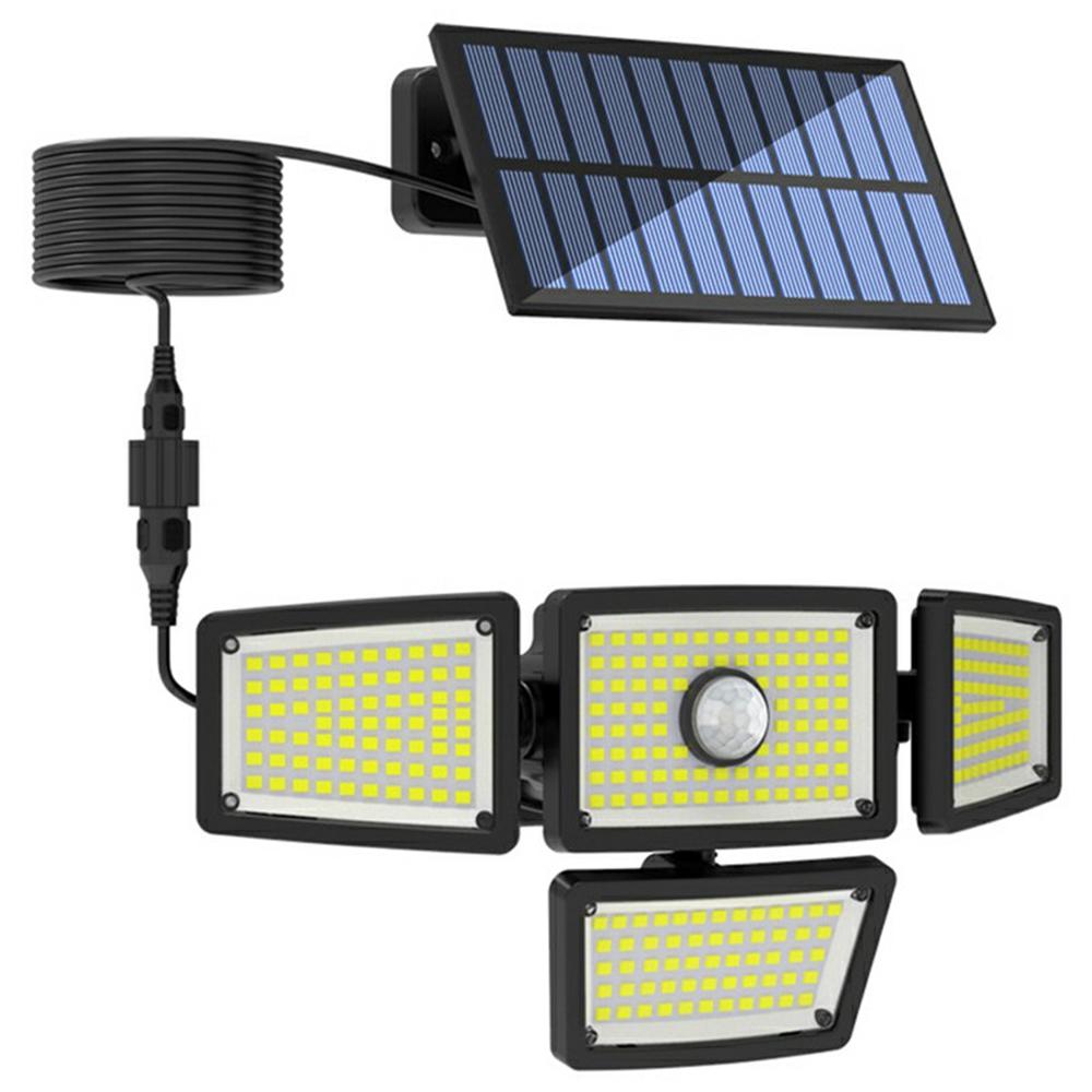 TY10811 Outdoor Waterproof Solar Lamp 4 Heads Rotatable 283 LED Split Wall Light for Garden Patio A
TY10811 Outdoor Waterproof Solar Lamp 4 Heads Rotatable 283 LED Split Wall Light for Garden Patio A