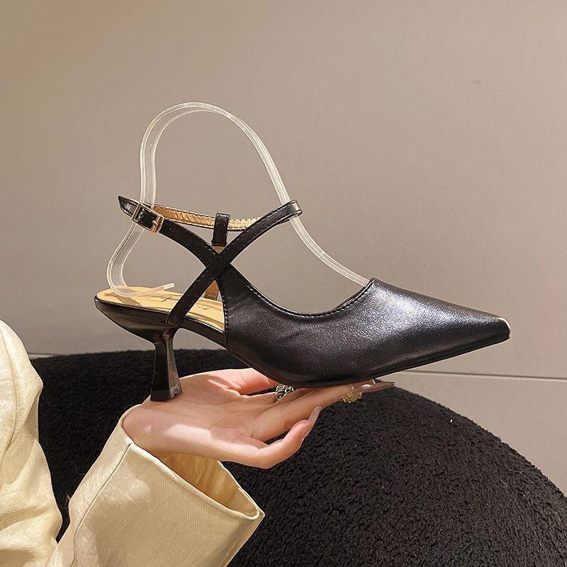 Versatile pointed head bag head empty sandals women s summer new thin heel soft sole fairy wind one-word buckle single shoes women 35
Versatile pointed head bag head empty sandals women s summer new thin heel soft sole fairy wind one-word buckle single shoes women 35