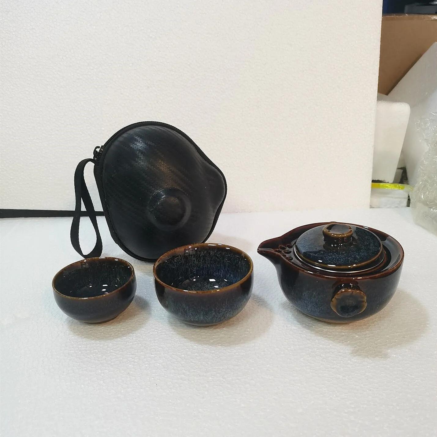 NLSLASI Chinese Ceramics Tea Set Portable Teapot Set Car Outdoor Travel Drinkware Household Porcelain Teaware Customized Gifts
NLSLASI Chinese Ceramics Tea Set Portable Teapot Set Car Outdoor Travel Drinkware Household Porcelain Teaware Customized Gifts