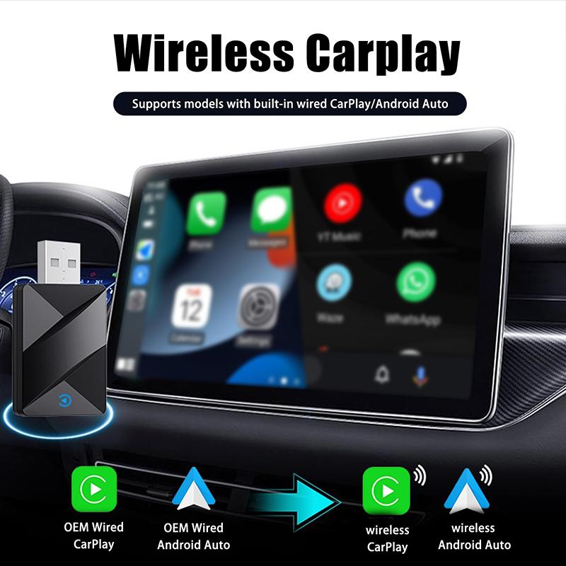 2 In 1 Wired To Wireless Carplay Ai Box Android Auto Adapter Plug & Play Connection Ota Update Universal For 99% Oem Cars Radio
2 In 1 Wired To Wireless Carplay Ai Box Android Auto Adapter Plug & Play Connection Ota Update Universal For 99% Oem Cars Radio