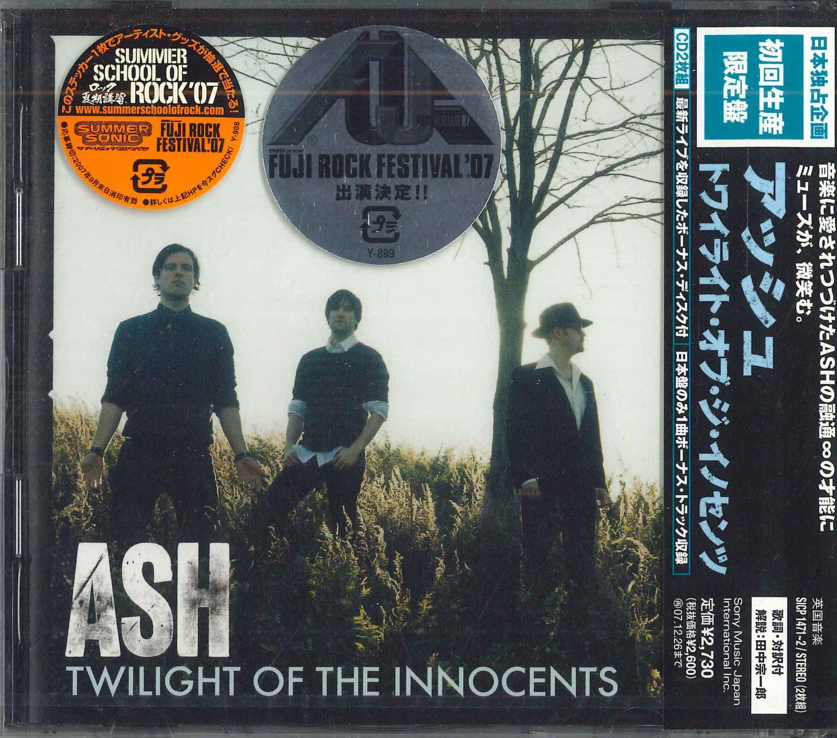 CD ASH - Twilight Of The Innocents SICP14712PROMO Sony Music Japa 2007 Japan Rock Used
CD ASH - Twilight Of The Innocents SICP14712PROMO Sony Music Japa 2007 Japan Rock Used