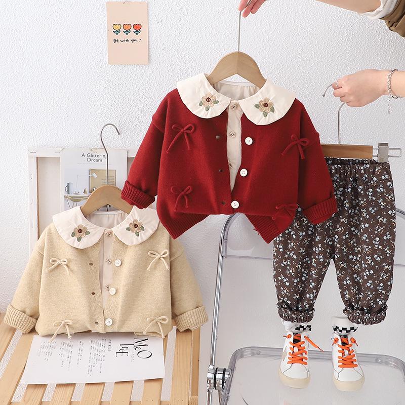 Girls Fashionable Floral Bow Three-Piece Set - Spring/Autumn 2025 80cm-120cm/5 pieces per set грязно-белый
Girls Fashionable Floral Bow Three-Piece Set - Spring/Autumn 2025 80cm-120cm/5 pieces per set грязно-белый