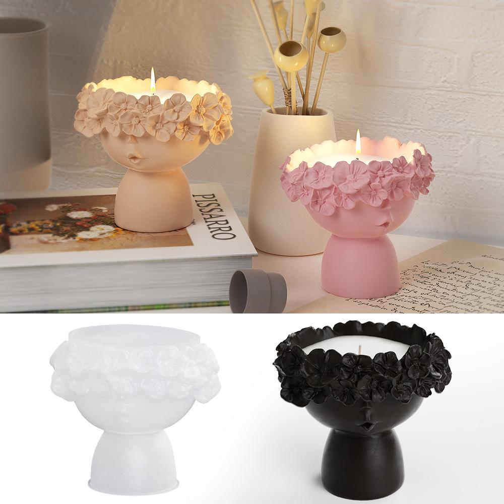 DIY Dropper Resin Mold, Storage Box, 3D Stereoscopic, Gypsum, Flower Wreath Girl Flowerpot Ornament, Candle Cup Holder, Silicone Mold Pack of 1
DIY Dropper Resin Mold, Storage Box, 3D Stereoscopic, Gypsum, Flower Wreath Girl Flowerpot Ornament, Candle Cup Holder, Silicone Mold Pack of 1