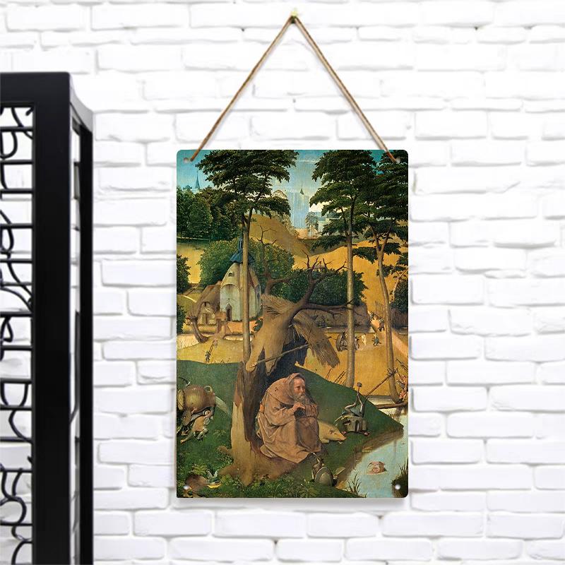 Vintage Religious Oil Painting The Temptation of St Anthony Iron Wall Art Home Decor Metal Mural 7.9x11.8In(20x30cm)
Vintage Religious Oil Painting The Temptation of St Anthony Iron Wall Art Home Decor Metal Mural 7.9x11.8In(20x30cm)
