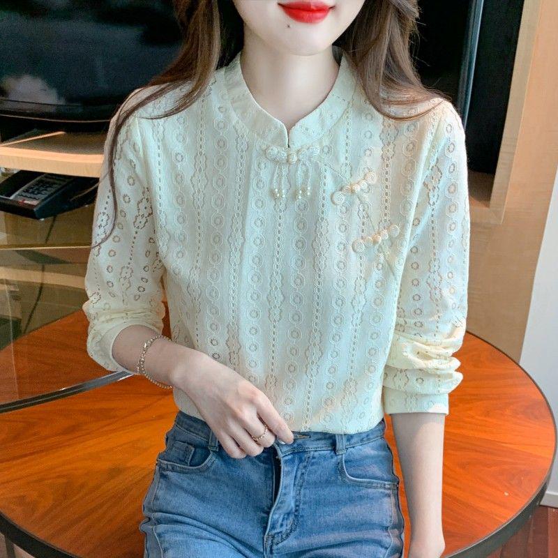 Топ-ципао из вязаного крючком кружева Осень/Зима 2024 со стоячим воротником и флисовой подкладкой M
Топ-ципао из вязаного крючком кружева Осень/Зима 2024 со стоячим воротником и флисовой подкладкой M