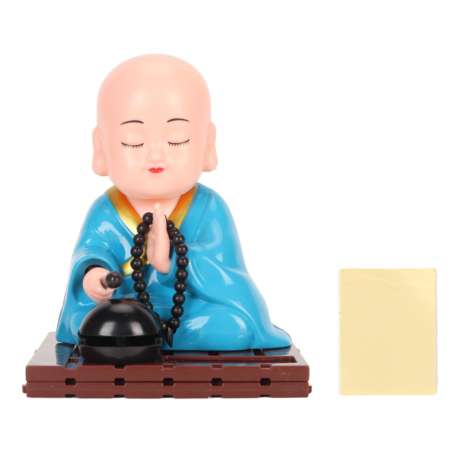 Little Buddhist Monk Ornament Solar Powered Cute Monk Decorative Ornaments for Car Desktop Living
Little Buddhist Monk Ornament Solar Powered Cute Monk Decorative Ornaments for Car Desktop Living
