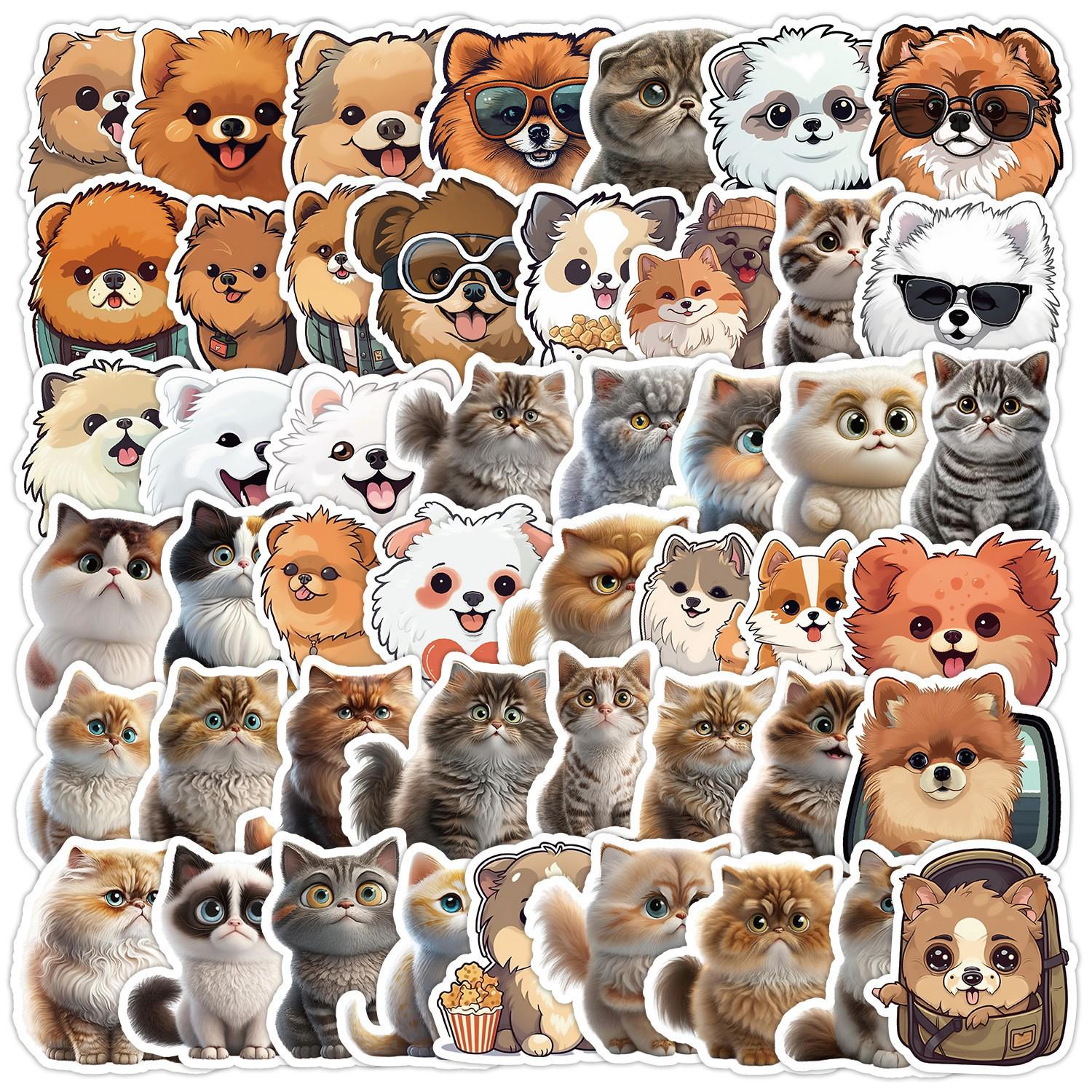 50 Cute Kitten Cartoon Stickers for Laptop, Phone, Water Bottle, and Journal - Waterproof
50 Cute Kitten Cartoon Stickers for Laptop, Phone, Water Bottle, and Journal - Waterproof