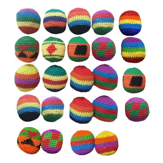 Colorful Crochet Footbag Sack Balls Soft Textured Beanbags for Kids Hand-Eye Coordination Outdoor Group Games Party Favors Kindergarten Sports 24PCS
Colorful Crochet Footbag Sack Balls Soft Textured Beanbags for Kids Hand-Eye Coordination Outdoor Group Games Party Favors Kindergarten Sports 24PCS