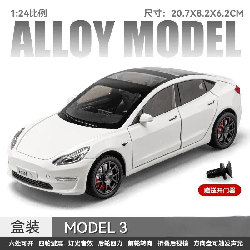 1:24 Model 3 Diecast Toy Car Model Pull Back Doors Openable Sound & Light Educational Collection Gift For Kids
1:24 Model 3 Diecast Toy Car Model Pull Back Doors Openable Sound & Light Educational Collection Gift For Kids