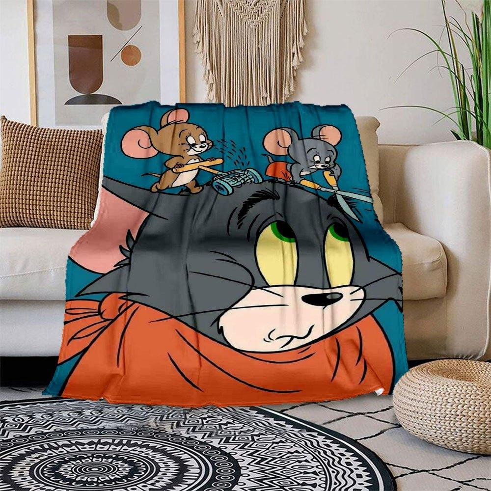 Tom & Jerry Cartoon Poster PrintBlanket Flannel Throw Blanket for Sofa, Bed, Travel, Camping, Office 100x150cm
Tom & Jerry Cartoon Poster PrintBlanket Flannel Throw Blanket for Sofa, Bed, Travel, Camping, Office 100x150cm