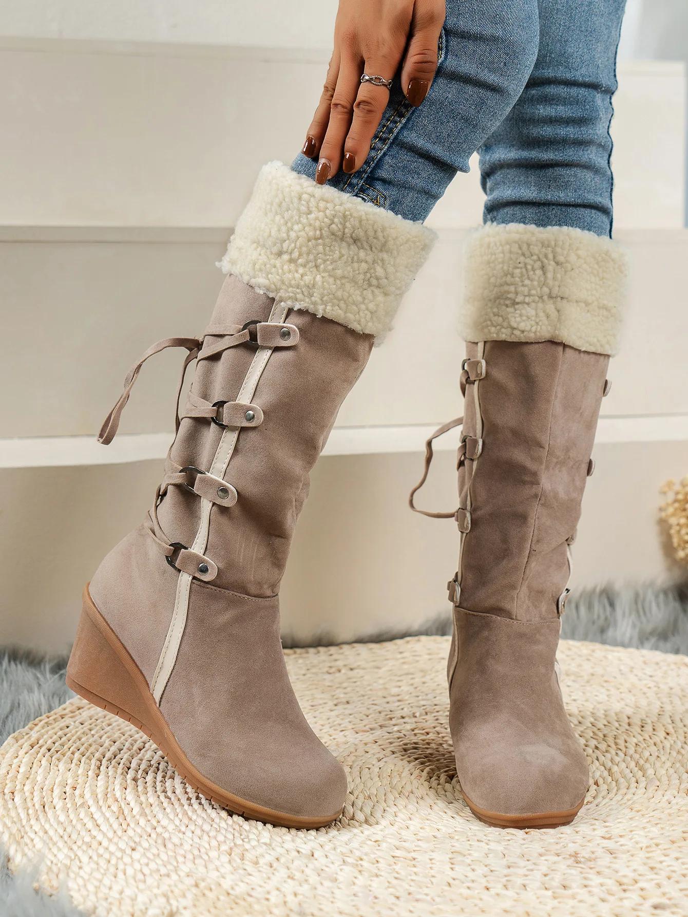 2026Wedge Heel Increased Warm and Comfortable Casual Women s Shoes Winter Cross Strap Fashion Boots Botas Mujer Chaussure Femme 35
2026Wedge Heel Increased Warm and Comfortable Casual Women s Shoes Winter Cross Strap Fashion Boots Botas Mujer Chaussure Femme 35