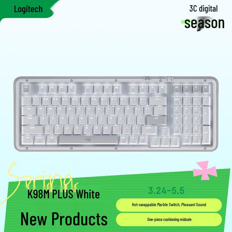 Logitech ALTO KEYS K98M Plus Wireless Mechanical Keyboard
Logitech ALTO KEYS K98M Plus Wireless Mechanical Keyboard