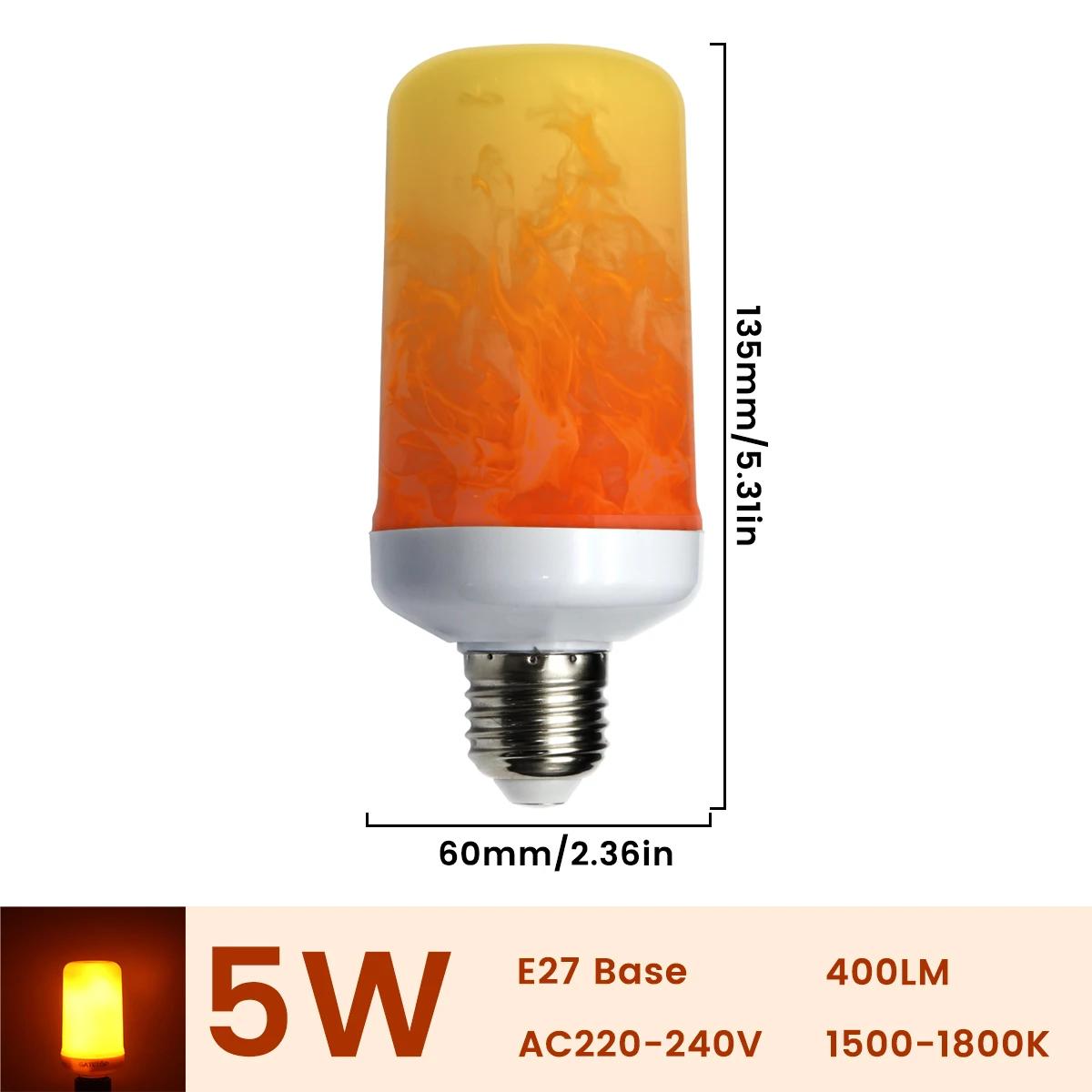 1-10PCS E27 LED Flame Bulb 3 Modes Party Light LED Flame Effect Lights Simulation Fire Lights Bulb KTV Festival Garden Decor 5w
1-10PCS E27 LED Flame Bulb 3 Modes Party Light LED Flame Effect Lights Simulation Fire Lights Bulb KTV Festival Garden Decor 5w
