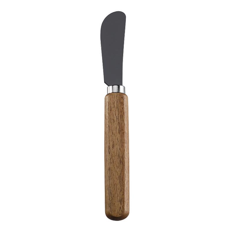 Stainless Steel Cheese Knife and Fork Set with Acacia Wood Handles, Butter Scraper, and Cream Spreader.
Stainless Steel Cheese Knife and Fork Set with Acacia Wood Handles, Butter Scraper, and Cream Spreader.