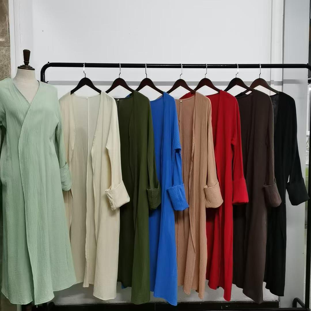 Yiduo Duo New Style Dubai Turkey Solid Color Cotton Casual Plus Size Cardigan Double Extra Large
Yiduo Duo New Style Dubai Turkey Solid Color Cotton Casual Plus Size Cardigan Double Extra Large