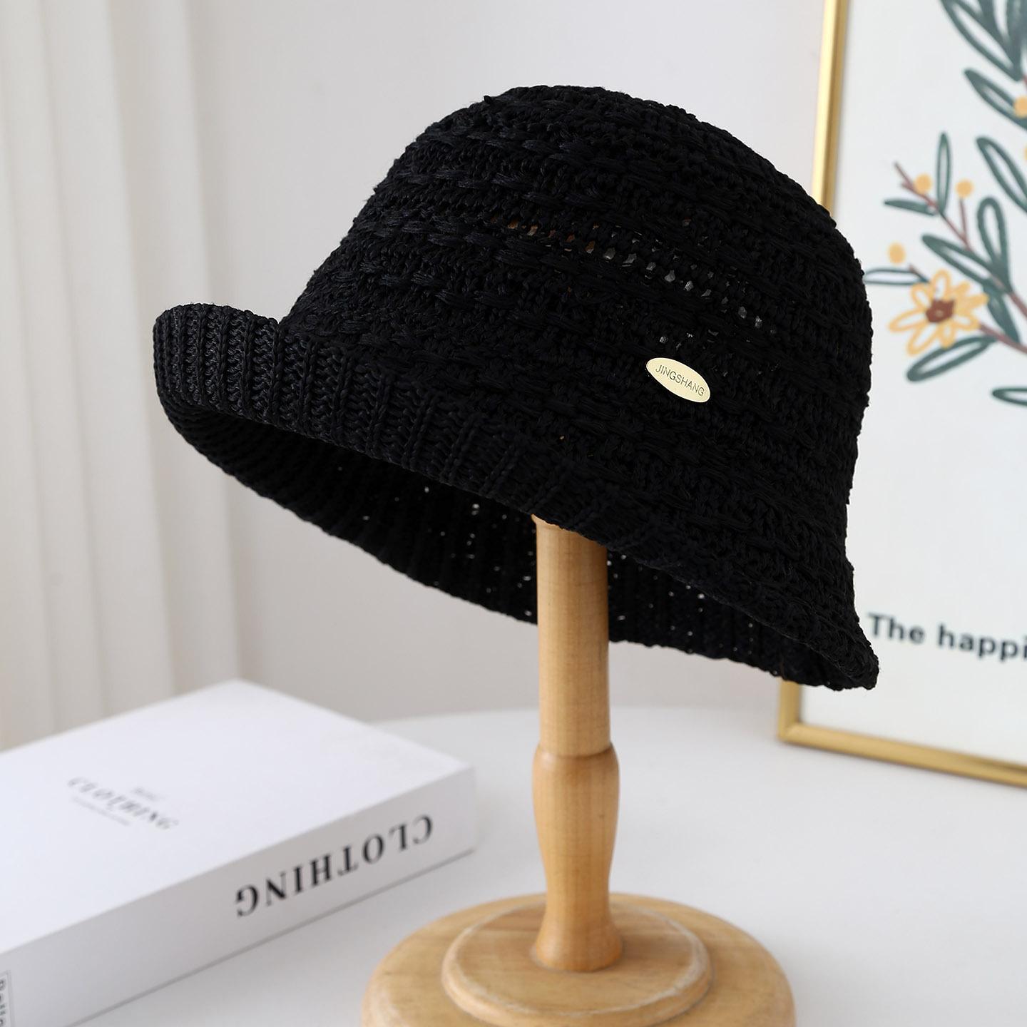New Women Hollow Knitted Bucket Hat Summer Lightweight Breathable Versatile Visor Cap Sun Hat New Casual 56-58cm чорний
New Women Hollow Knitted Bucket Hat Summer Lightweight Breathable Versatile Visor Cap Sun Hat New Casual 56-58cm чорний