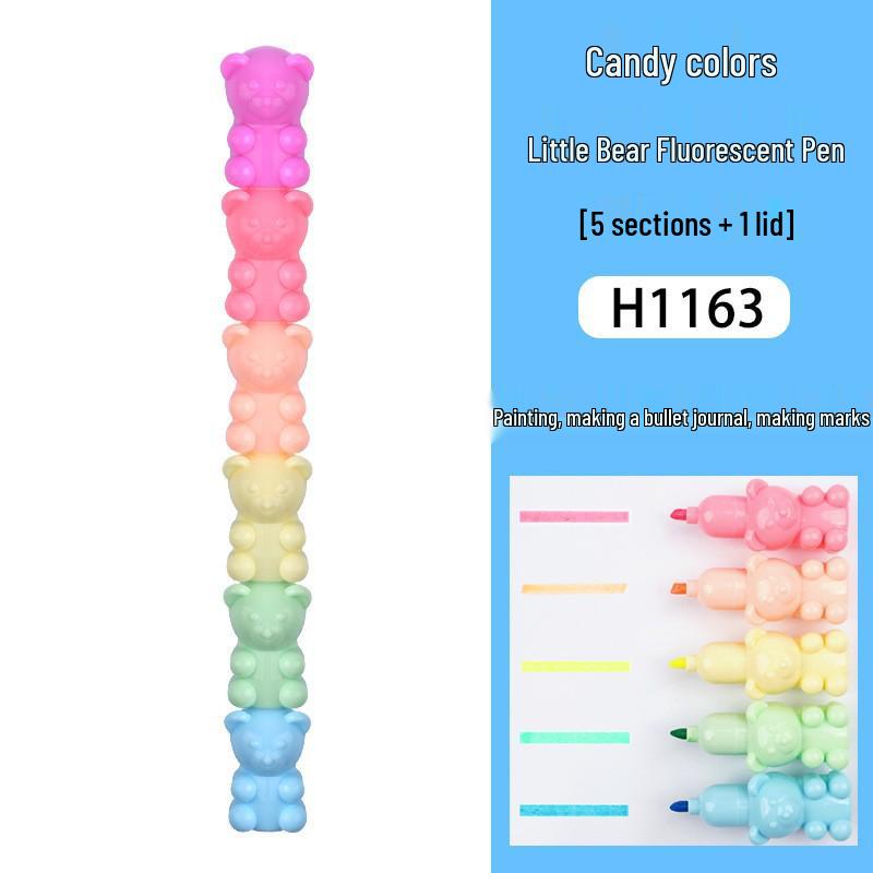 Creative Patchwork Fluorescent Cartoon Marker Pens: Cat Paw, Flower, Octopus, Heart, Bear Design for Children s Planners. Slant Tip
Creative Patchwork Fluorescent Cartoon Marker Pens: Cat Paw, Flower, Octopus, Heart, Bear Design for Children s Planners. Slant Tip