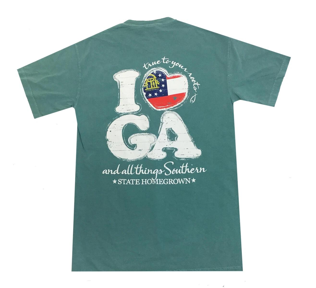 I Love GA Adult Short Sleeve Pocket Tee Shirt S
I Love GA Adult Short Sleeve Pocket Tee Shirt S