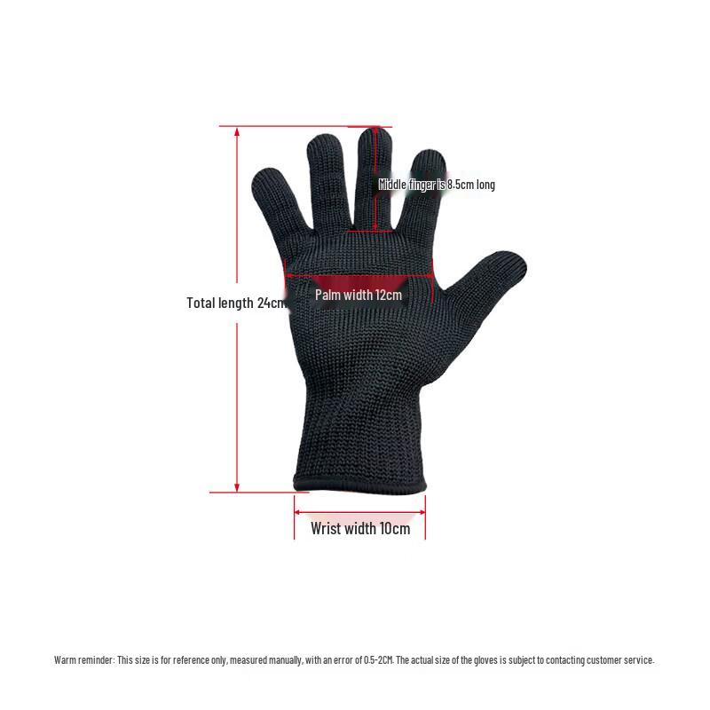 UOSU Black Steel Wire Cut-Resistant Security Gloves
UOSU Black Steel Wire Cut-Resistant Security Gloves