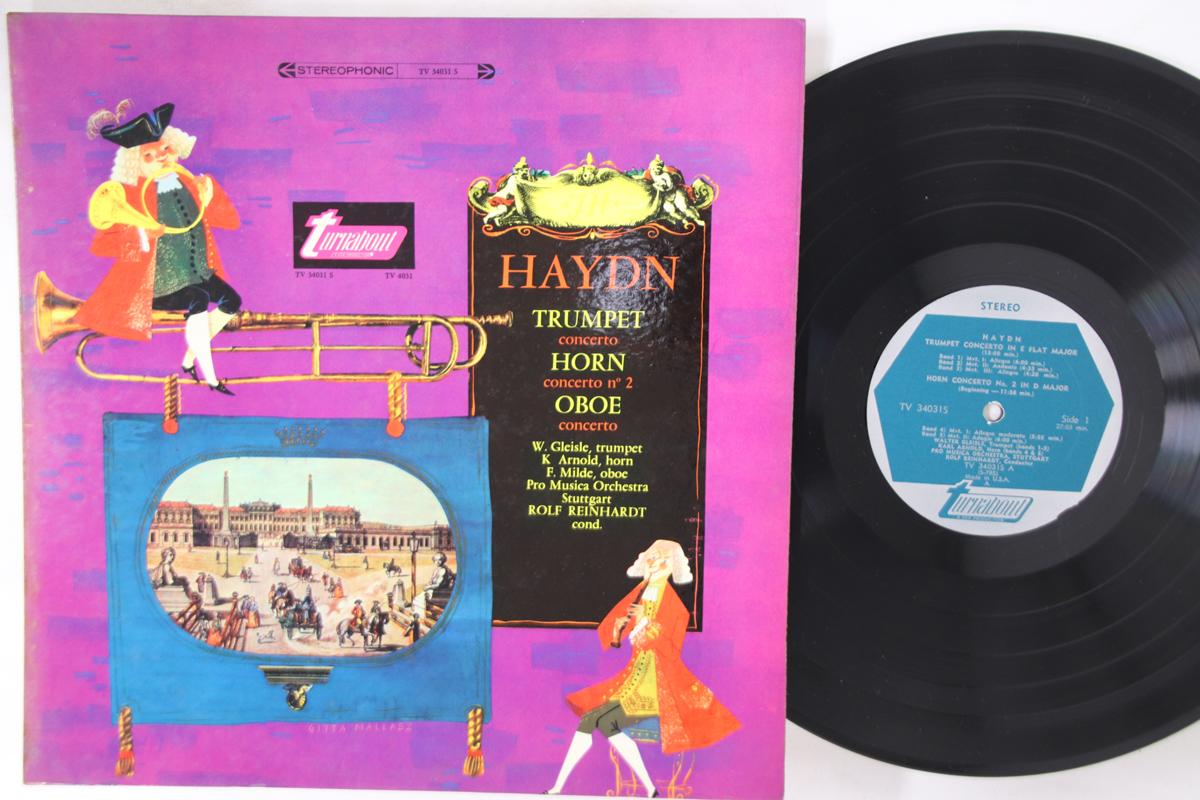 LP Record HAYDN, W. GLEISLE, K. ARNOLD, F. MI - Trumpet Concerto, Horn Concerto No. TV34031S TURNABOUT 1966 US Classical Used
LP Record HAYDN, W. GLEISLE, K. ARNOLD, F. MI - Trumpet Concerto, Horn Concerto No. TV34031S TURNABOUT 1966 US Classical Used