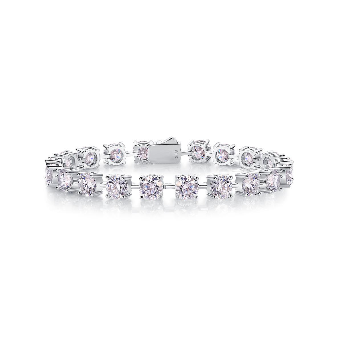Moissanite & S925 Silver Unisex Bracelet - New Cross-Border Design Approx. 16.5cm
Moissanite & S925 Silver Unisex Bracelet - New Cross-Border Design Approx. 16.5cm