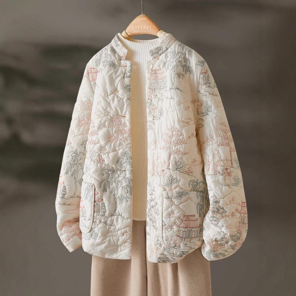 Autumn/winter Women Floral Embroidery Single Breasted Vintage Parker Casual Loose O-neck Long Sleeves Coats XS
Autumn/winter Women Floral Embroidery Single Breasted Vintage Parker Casual Loose O-neck Long Sleeves Coats XS