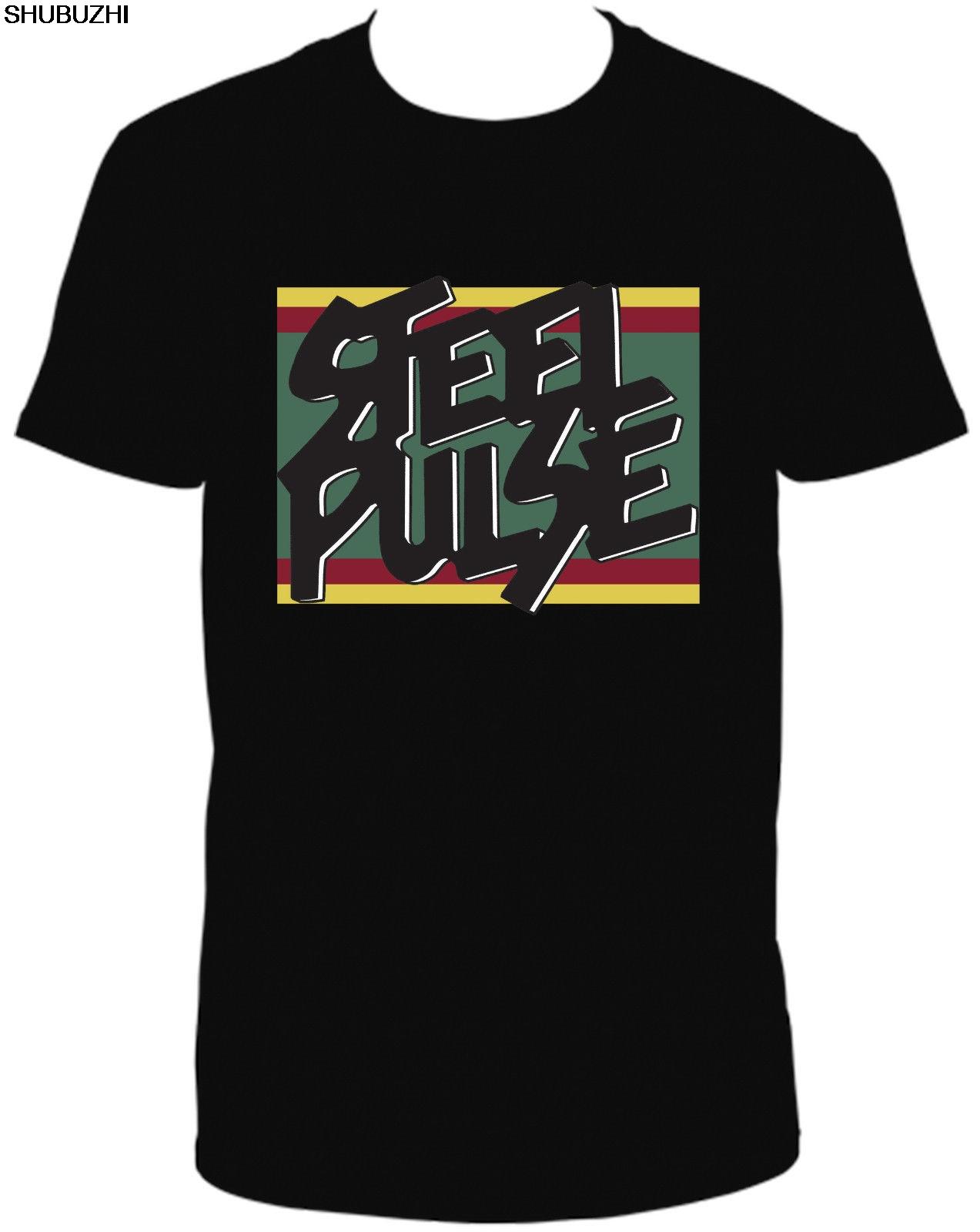 STEEL PULSE BLACK SHORT SLEEVE CREW NECK COTTON TSHIRT men brand tee-shirt summer cotton man tshirt 4XL
STEEL PULSE BLACK SHORT SLEEVE CREW NECK COTTON TSHIRT men brand tee-shirt summer cotton man tshirt 4XL