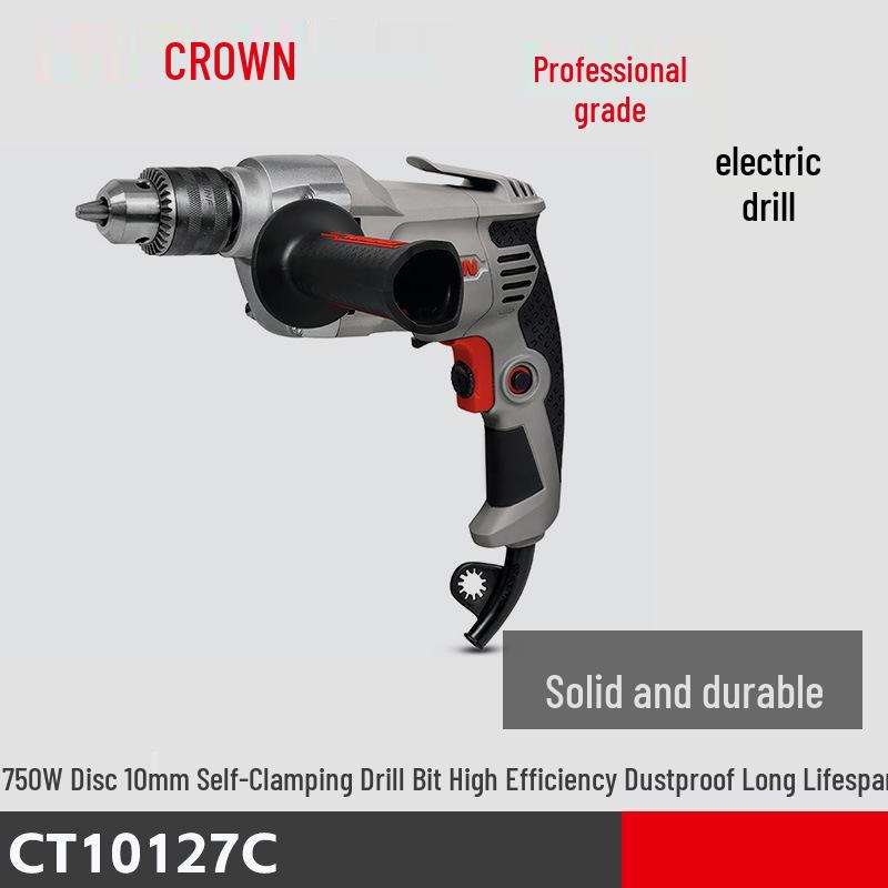 Crown CT10127C Multi-functional Electric Hand Drill & Screwdriver Tool
Crown CT10127C Multi-functional Electric Hand Drill & Screwdriver Tool