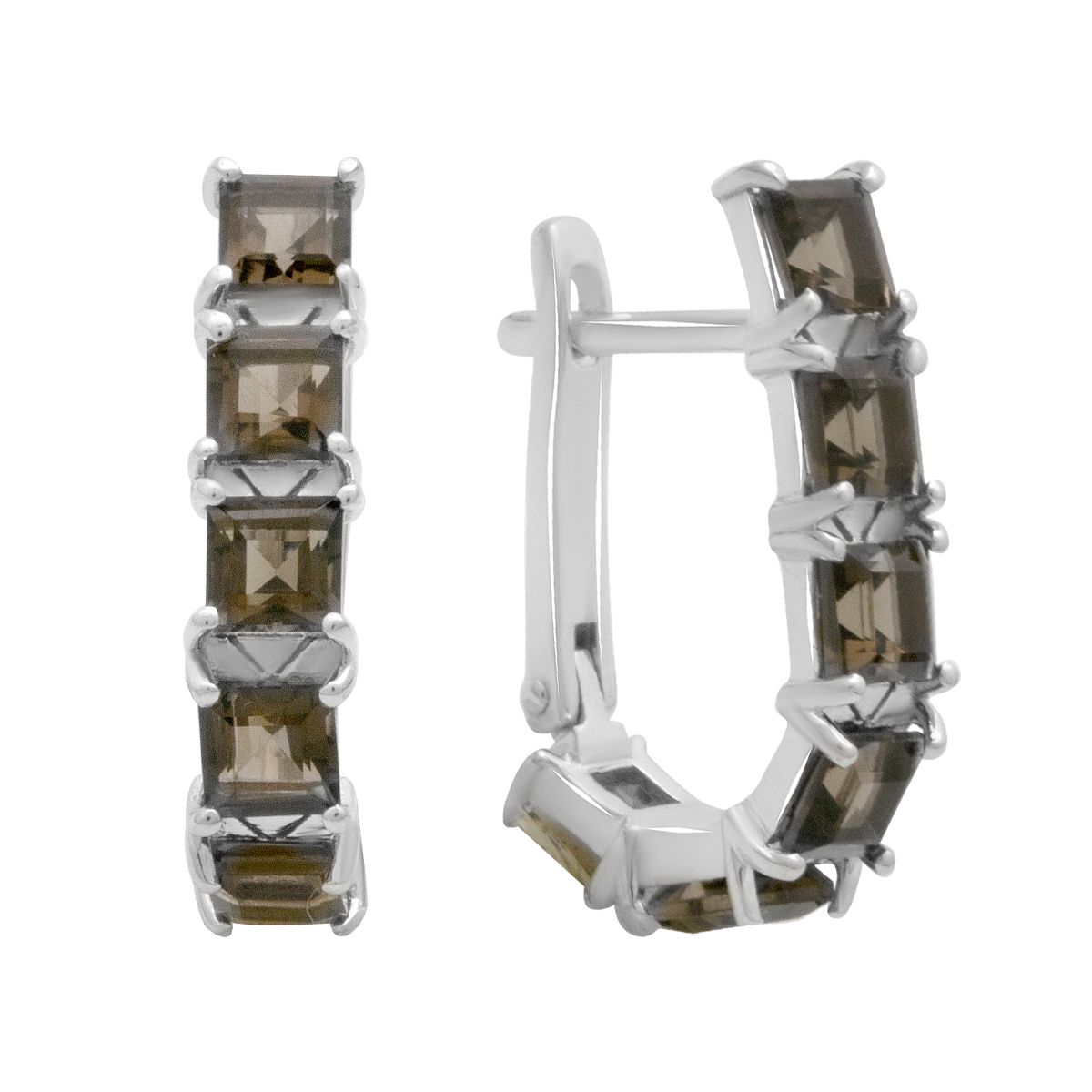 Срібні сережки з натуральним раухтопазом (димчастим кварцом) 4.258ct (2178750) смокі топазу кольору
Срібні сережки з натуральним раухтопазом (димчастим кварцом) 4.258ct (2178750) смокі топазу кольору