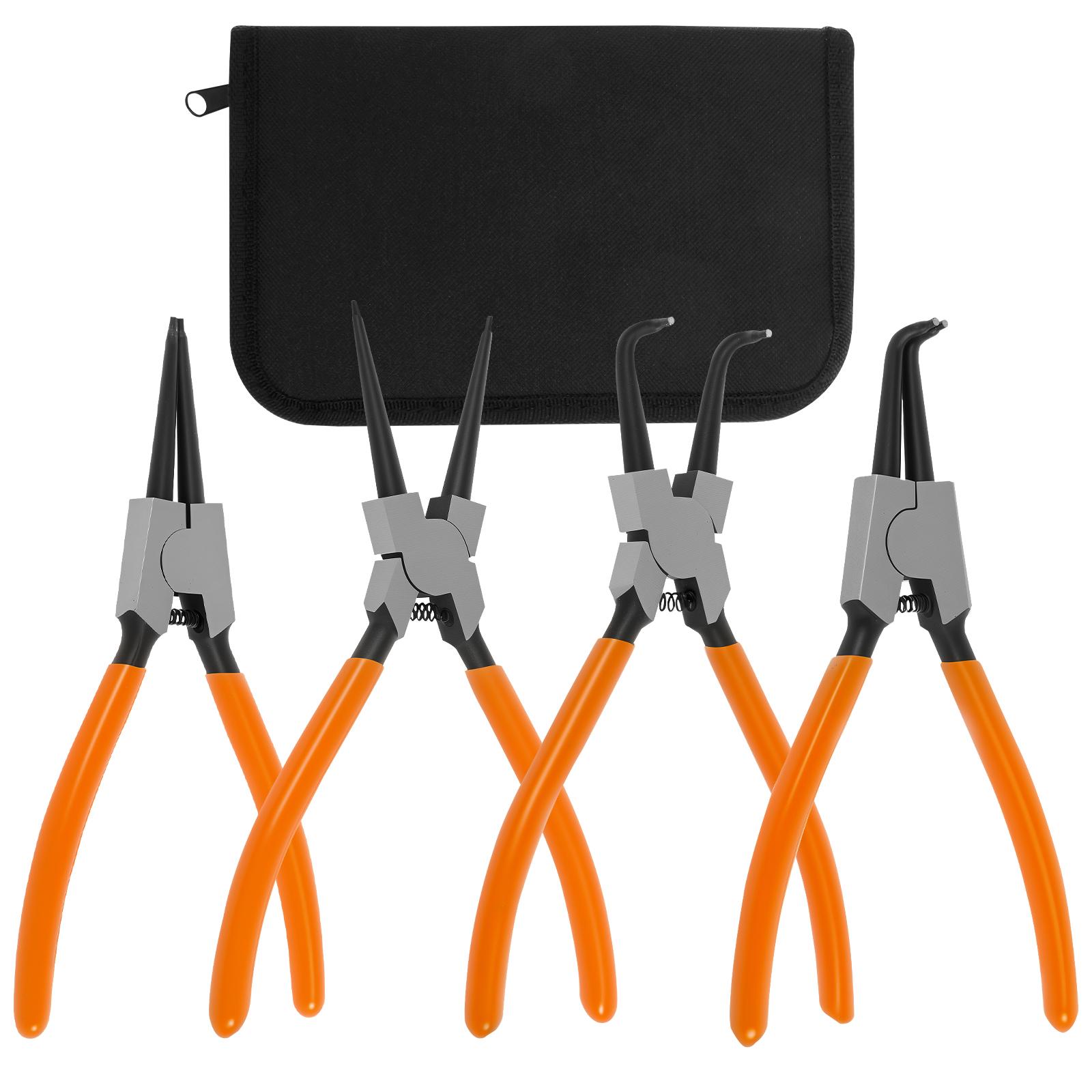 7 inch Circlip Pliers,Retaining Ring Pliersfor Removing Installing Puller Locking Rings Shafts Needle nose Pliers Remover Tool 7 Inches помаранчевий
7 inch Circlip Pliers,Retaining Ring Pliersfor Removing Installing Puller Locking Rings Shafts Needle nose Pliers Remover Tool 7 Inches помаранчевий