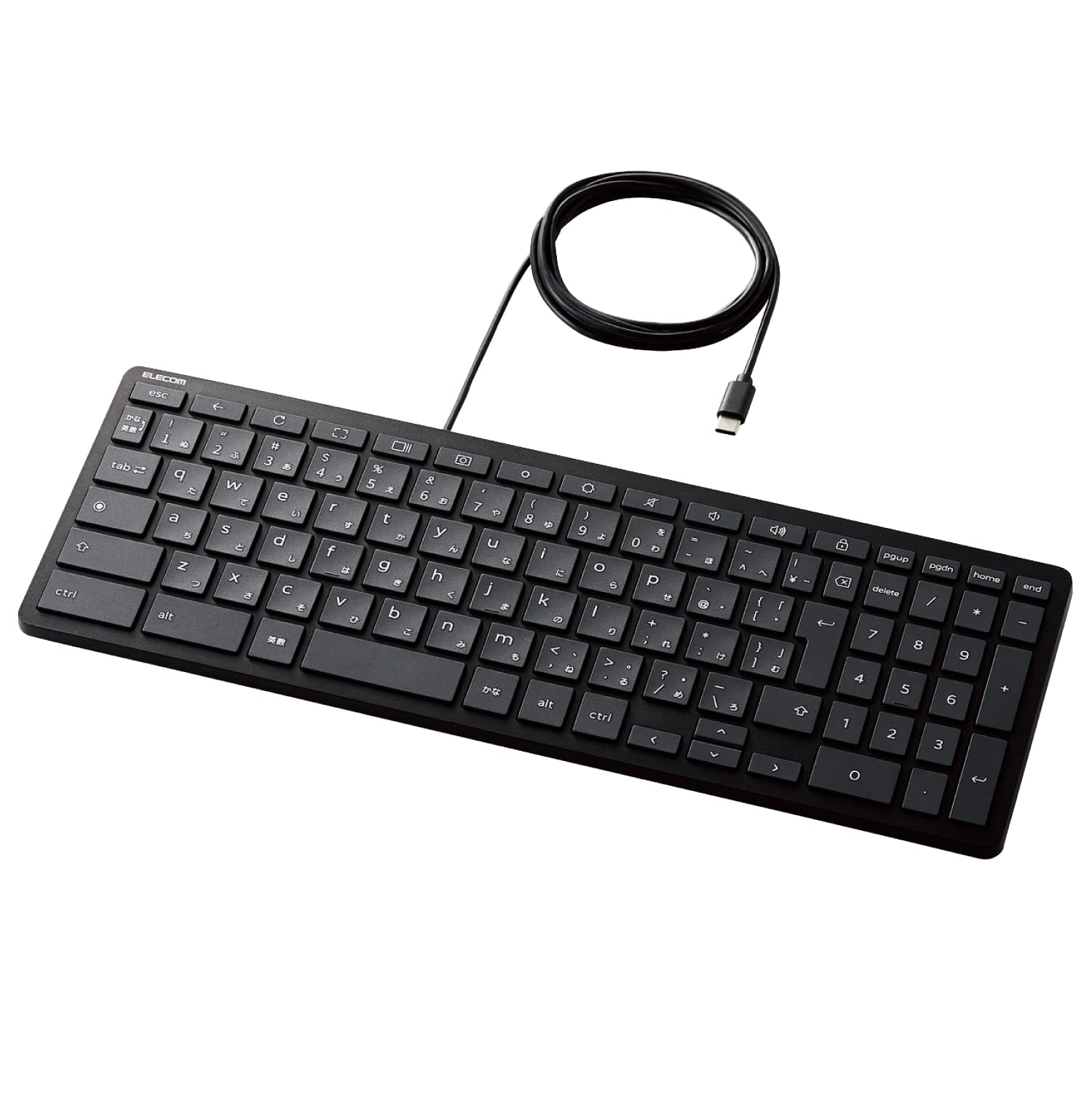 ELECOM Keyboard Wired Works With Chromebook Certified Pantograph Type USB Connector Antibacterial Black Type-C TK-CB01UPKBK
ELECOM Keyboard Wired Works With Chromebook Certified Pantograph Type USB Connector Antibacterial Black Type-C TK-CB01UPKBK