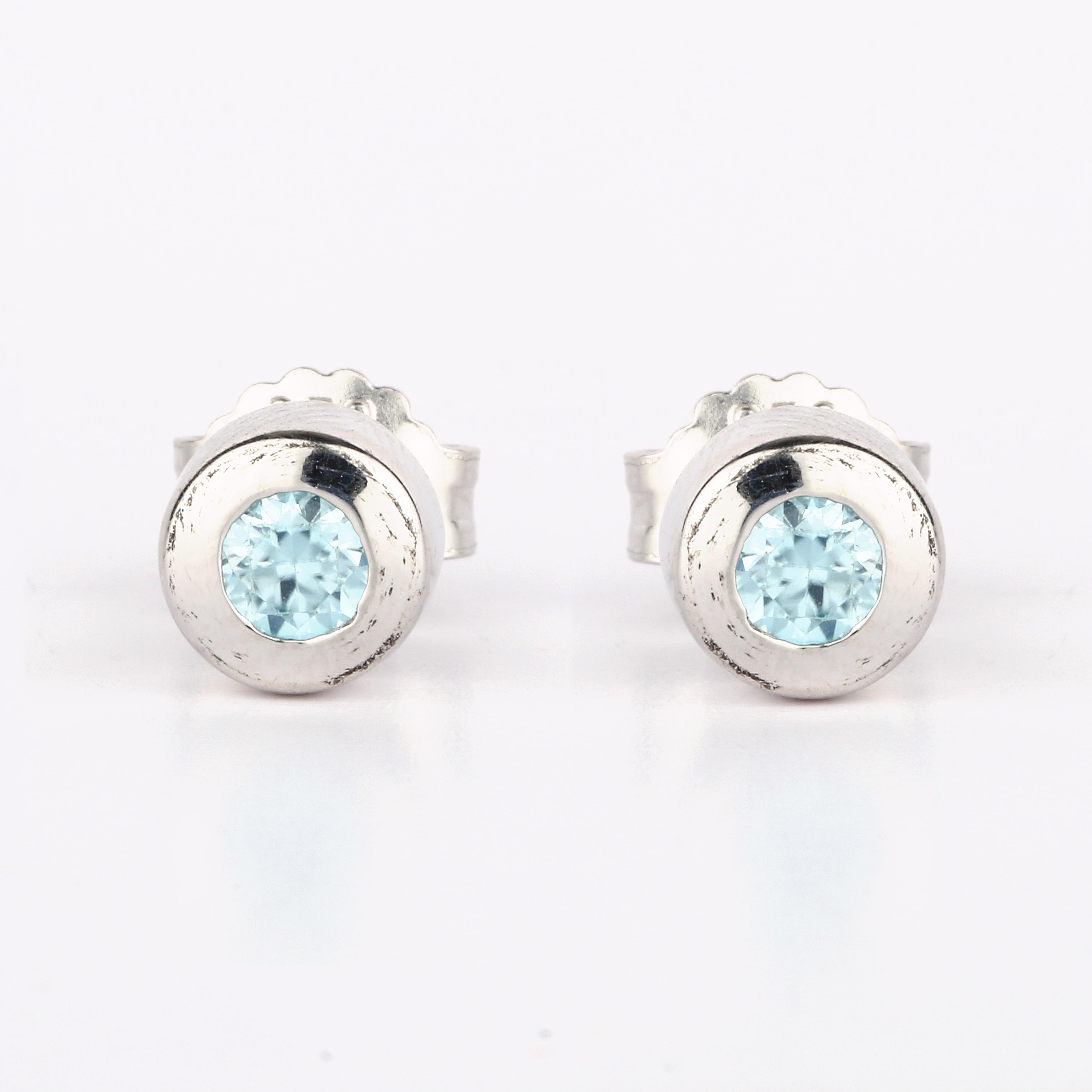Blue Zircon Stud Earrings 925 Sterling Silver Rhodium Plated Fine Jewelry Gift for Her срібний
Blue Zircon Stud Earrings 925 Sterling Silver Rhodium Plated Fine Jewelry Gift for Her срібний