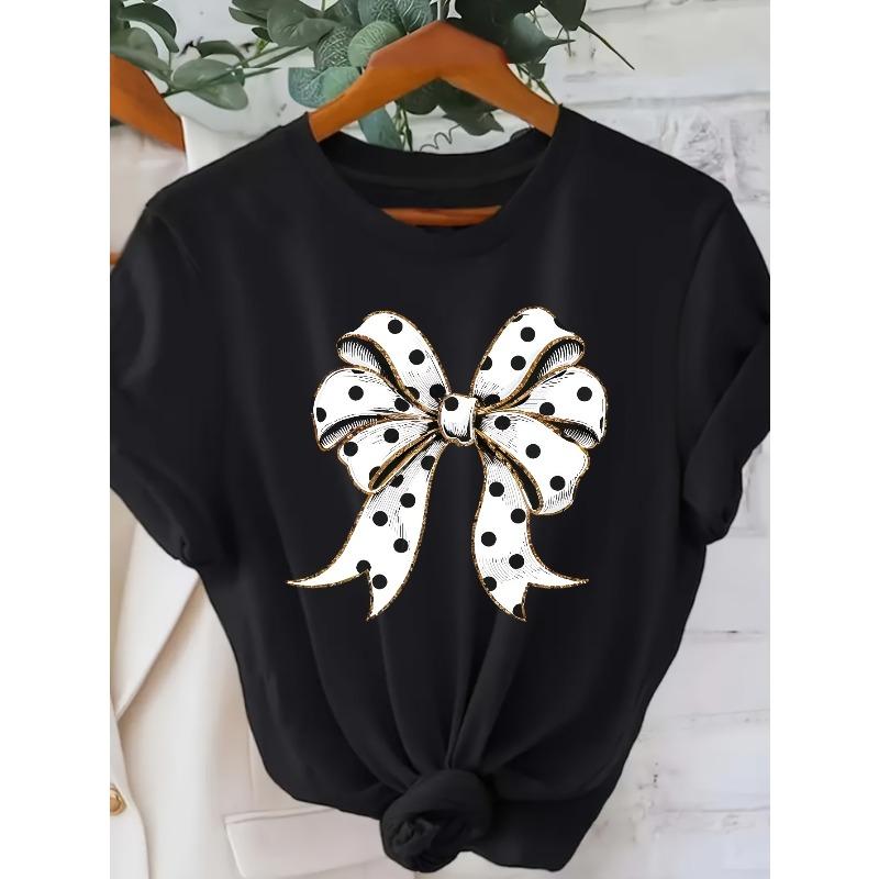 Women s White Polka Dot Pink Black Ribbon Bow Tie Collar Short Sleeve Casual Breathable Party Tee 4XL
Women s White Polka Dot Pink Black Ribbon Bow Tie Collar Short Sleeve Casual Breathable Party Tee 4XL