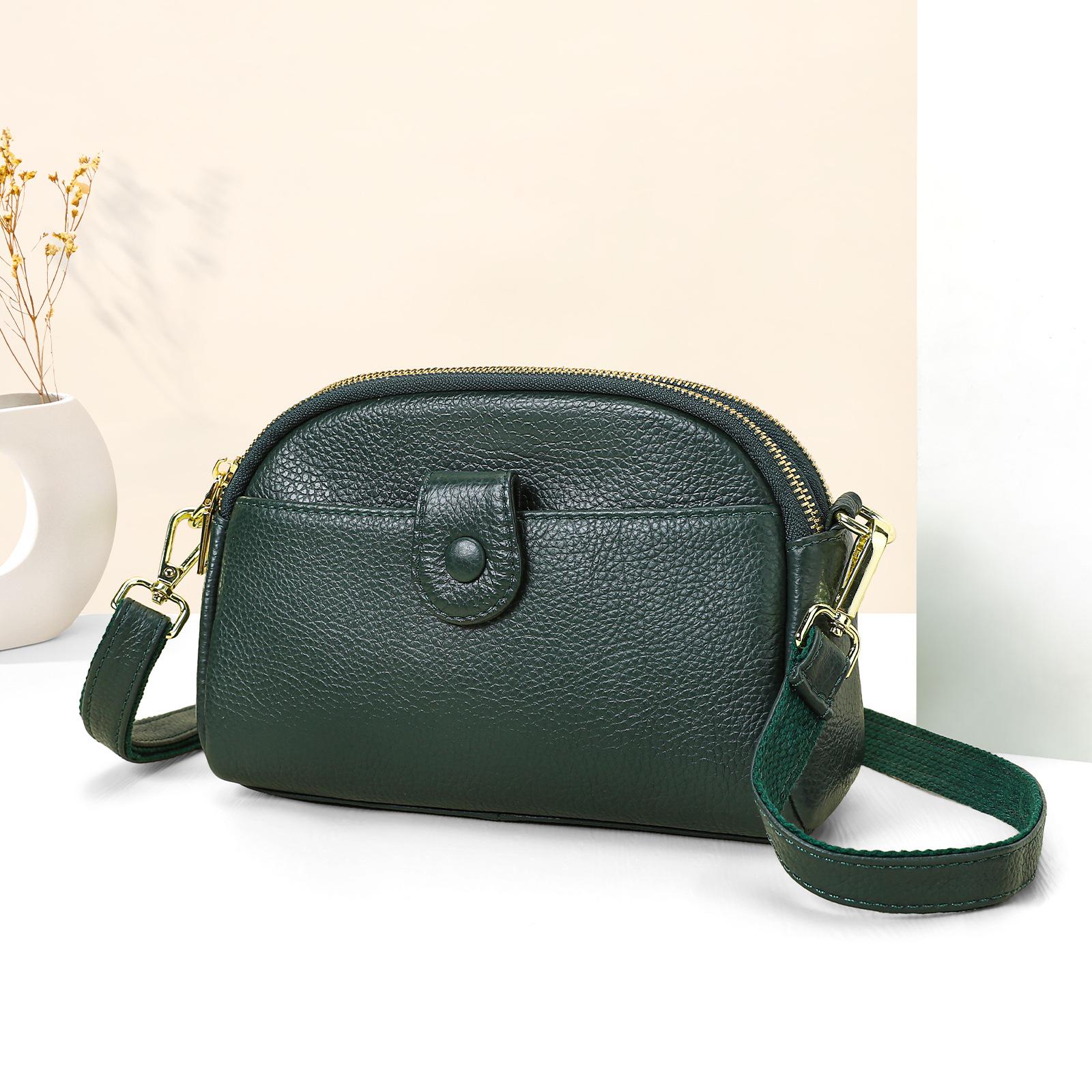 Genuine Leather Ladies Versatile and Simple Underarm Bag, Multi-functional Single-shoulder Crossbody Bag, Double-zipper Pocket One Size
Genuine Leather Ladies Versatile and Simple Underarm Bag, Multi-functional Single-shoulder Crossbody Bag, Double-zipper Pocket One Size