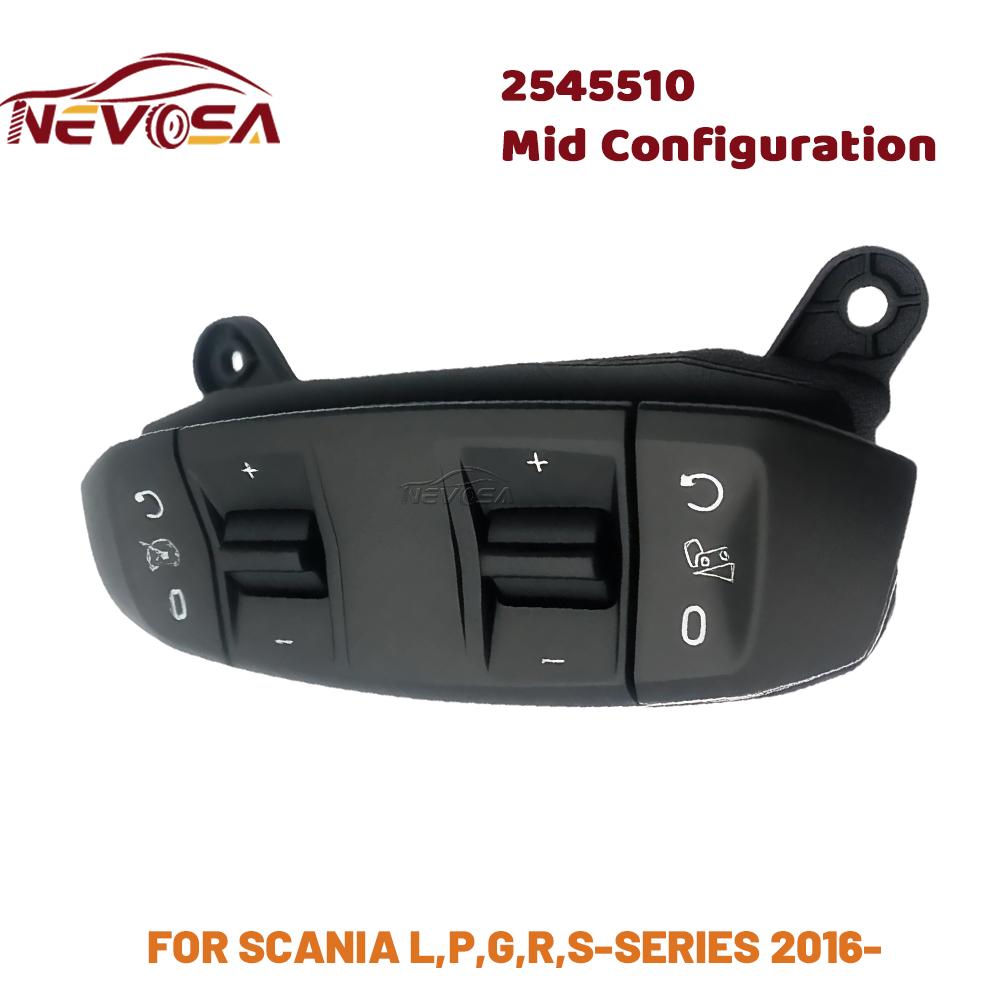 2545507 For SCANIA L P G R S-series 2016-Truck Speed Cruise Control Switch Panel Speed Steering Wheel Module Panel 2545510 2545510-Mid
2545507 For SCANIA L P G R S-series 2016-Truck Speed Cruise Control Switch Panel Speed Steering Wheel Module Panel 2545510 2545510-Mid