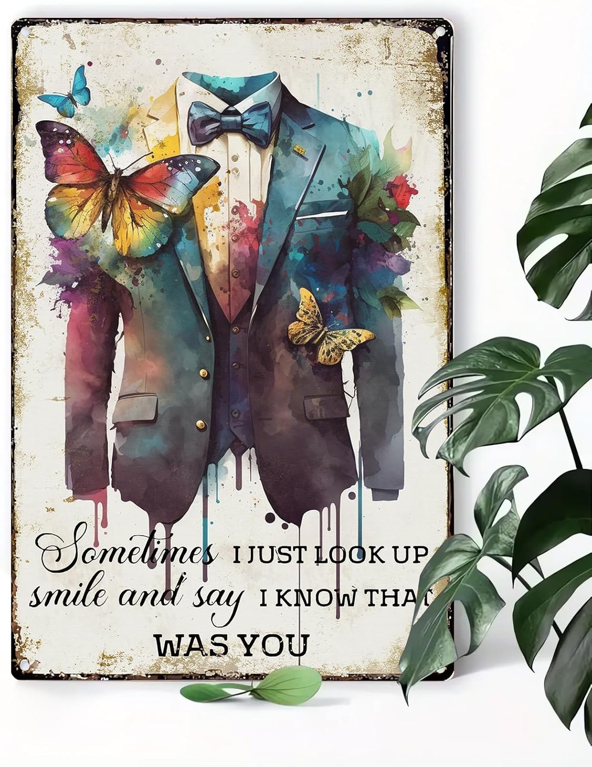 Suit And Flowers Retro Metal Tin SignClothing Retro Metal Tin Signs Funny Sign For Shop Home Kitchen Bathroom Bar Garden 16x24 20x30cm(7.8x11.8inch)
Suit And Flowers Retro Metal Tin SignClothing Retro Metal Tin Signs Funny Sign For Shop Home Kitchen Bathroom Bar Garden 16x24 20x30cm(7.8x11.8inch)