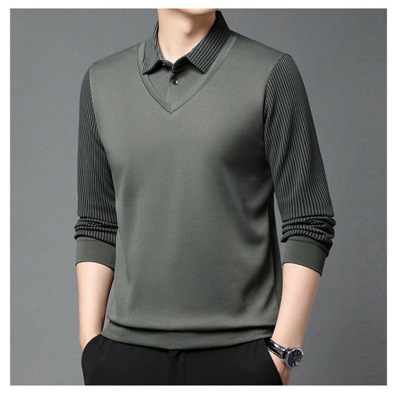 Men Spring Autumn New Lapel Fake Two Piece Casual T Shirt Fashion Versatile Tops M зелёный
Men Spring Autumn New Lapel Fake Two Piece Casual T Shirt Fashion Versatile Tops M зелёный
