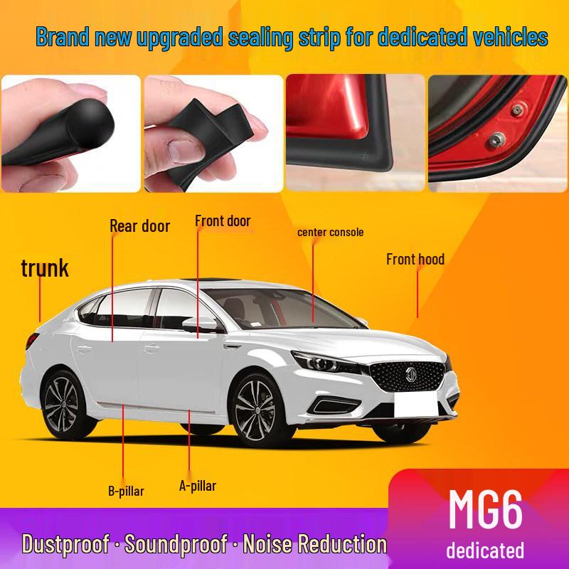 Звукоизоляционная и уплотнительная полоса двери автомобиля MG6 - Улучшение защиты от шума, пыли и влаги Four Door Set for MG6
Звукоизоляционная и уплотнительная полоса двери автомобиля MG6 - Улучшение защиты от шума, пыли и влаги Four Door Set for MG6