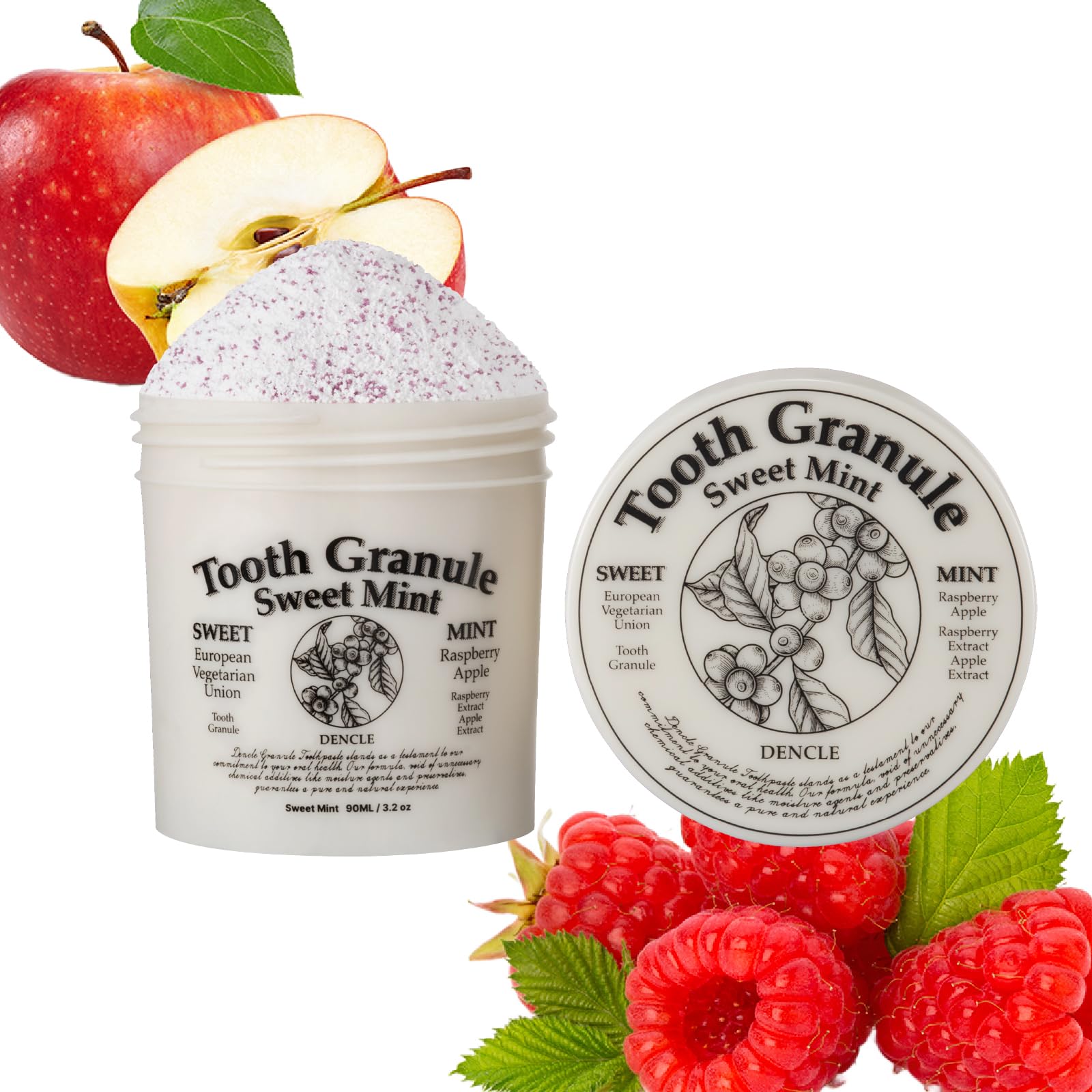 Dencle Tooth Granule Sweet Mint 87% Natural Ingredients Mild Toothpaste (90g, Sweet Mint)
Dencle Tooth Granule Sweet Mint 87% Natural Ingredients Mild Toothpaste (90g, Sweet Mint)
