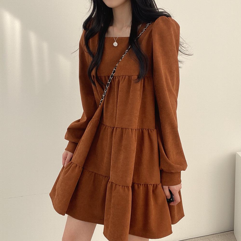 Early Spring Autumn Korean Chic Sweet Loose Doll Dress for Women One Size кавовий
Early Spring Autumn Korean Chic Sweet Loose Doll Dress for Women One Size кавовий