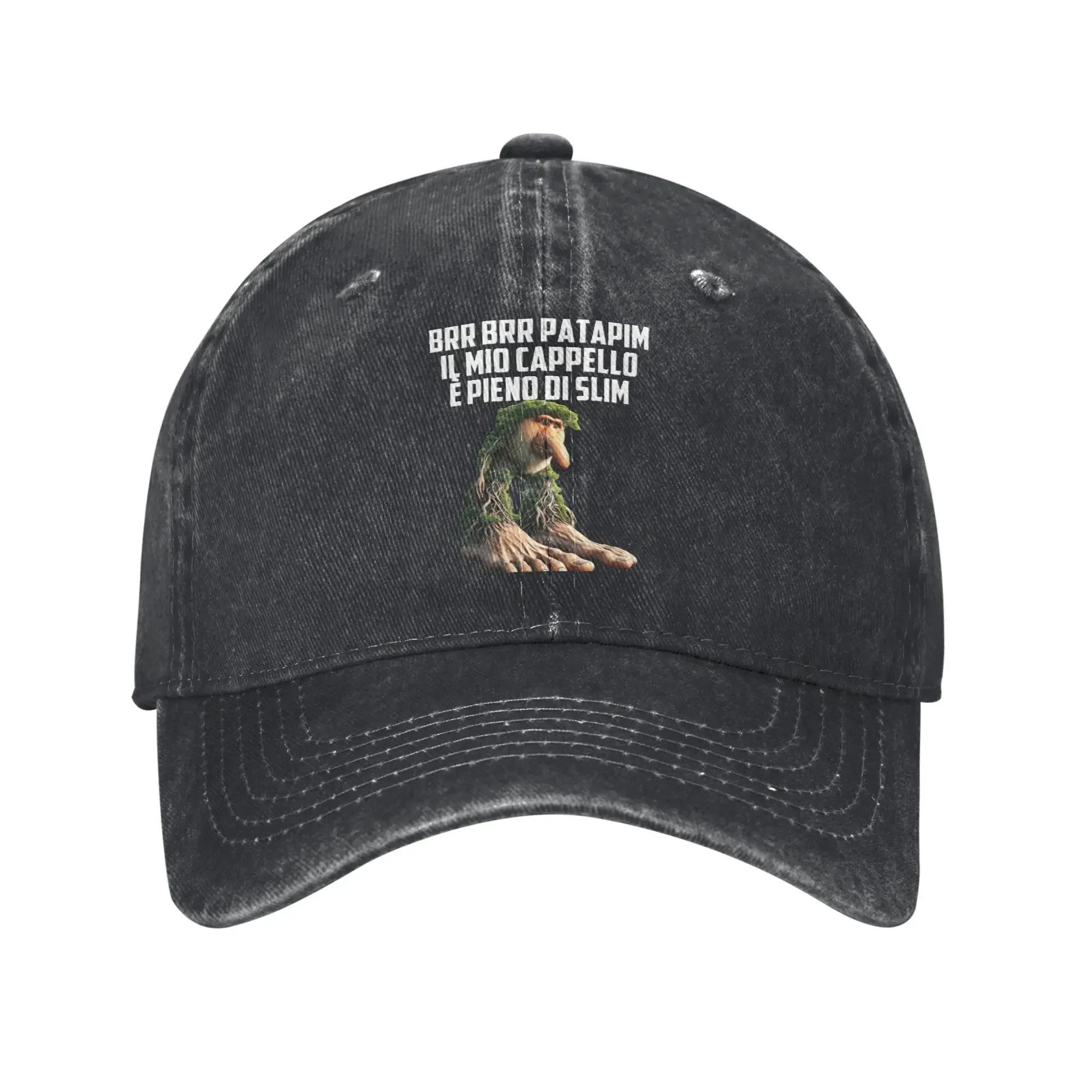 Brr Brr Patapim Sun Baseball Cap Italian Brainrot Memes Classic Men Women Washed Trucker Hat Breathable Fishing Snapback Cap One Size
Brr Brr Patapim Sun Baseball Cap Italian Brainrot Memes Classic Men Women Washed Trucker Hat Breathable Fishing Snapback Cap One Size