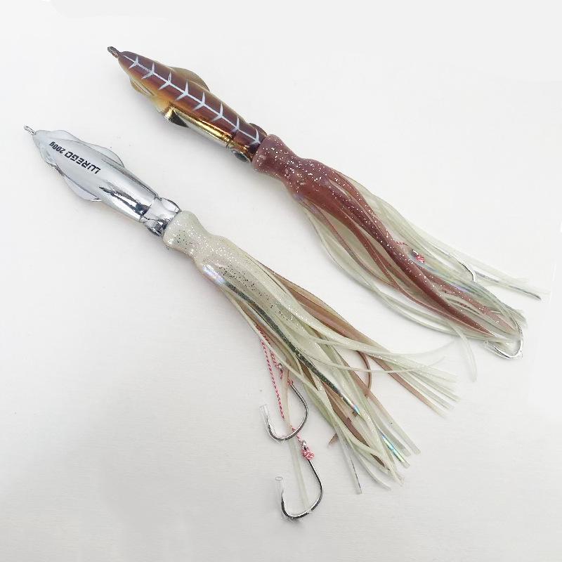 Luminous Electroplated Octopus Squid Bait, Double Hook, 60-200g Lead Fish Iron Plate Lure. 60g темно-коричневого кольору
Luminous Electroplated Octopus Squid Bait, Double Hook, 60-200g Lead Fish Iron Plate Lure. 60g темно-коричневого кольору