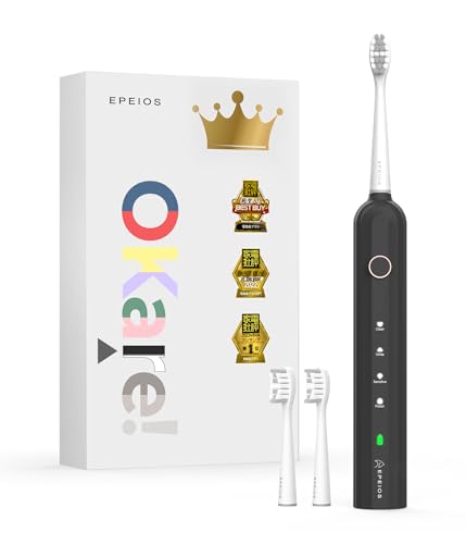 Epeios Sonic Electric Toothbrush, 2 Brush Heads, IPX7 Waterproof, Type-C Rechargeable, 180-Day Use, OKare! ET003, Best Buy of 2025 (4th Consecutive Ye
Epeios Sonic Electric Toothbrush, 2 Brush Heads, IPX7 Waterproof, Type-C Rechargeable, 180-Day Use, OKare! ET003, Best Buy of 2025 (4th Consecutive Ye