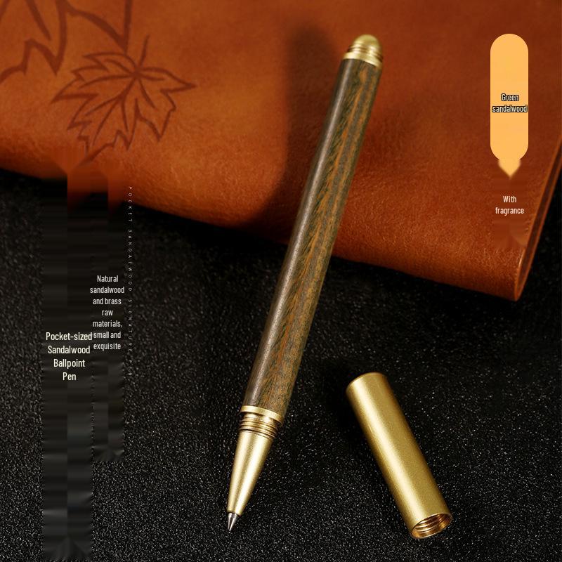 Brass Sandalwood Signature Ballpoint Pen - Ideal for Students, Teachers, and Business Gifts.
Brass Sandalwood Signature Ballpoint Pen - Ideal for Students, Teachers, and Business Gifts.