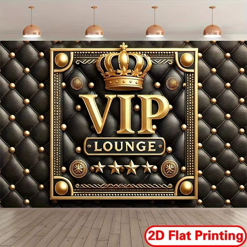 2D Black Gold VIP Lounge Backdrop Crown & Tufted Leather Party Decor 47.2x31.5inch/120*80cm
2D Black Gold VIP Lounge Backdrop Crown & Tufted Leather Party Decor 47.2x31.5inch/120*80cm