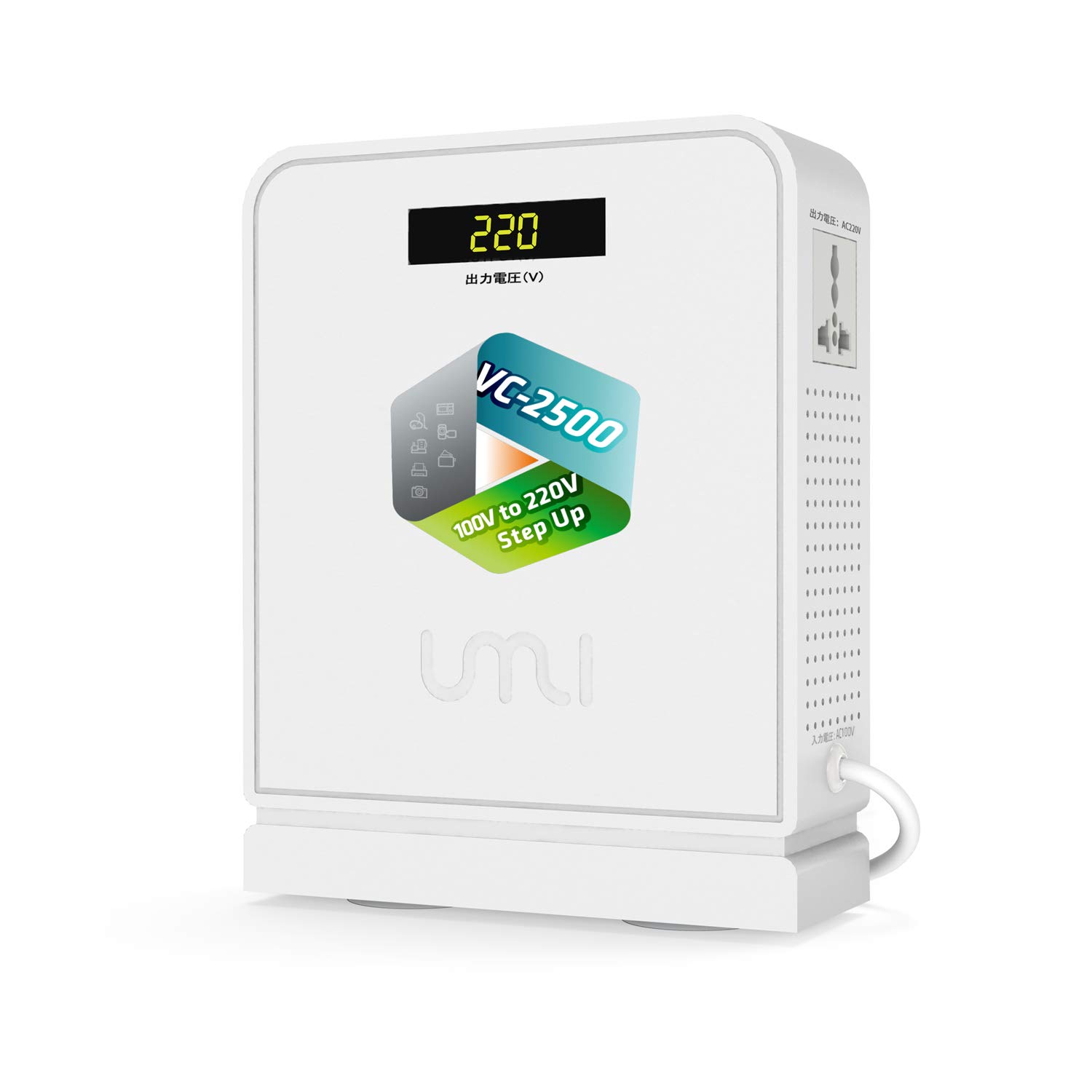 UMIVC Transformer for Using Overseas Electrical Products in 2500W Power to 2 AC Household Pure Copper Ring Safe Japan, Step-Up Transformer,
UMIVC Transformer for Using Overseas Electrical Products in 2500W Power to 2 AC Household Pure Copper Ring Safe Japan, Step-Up Transformer,