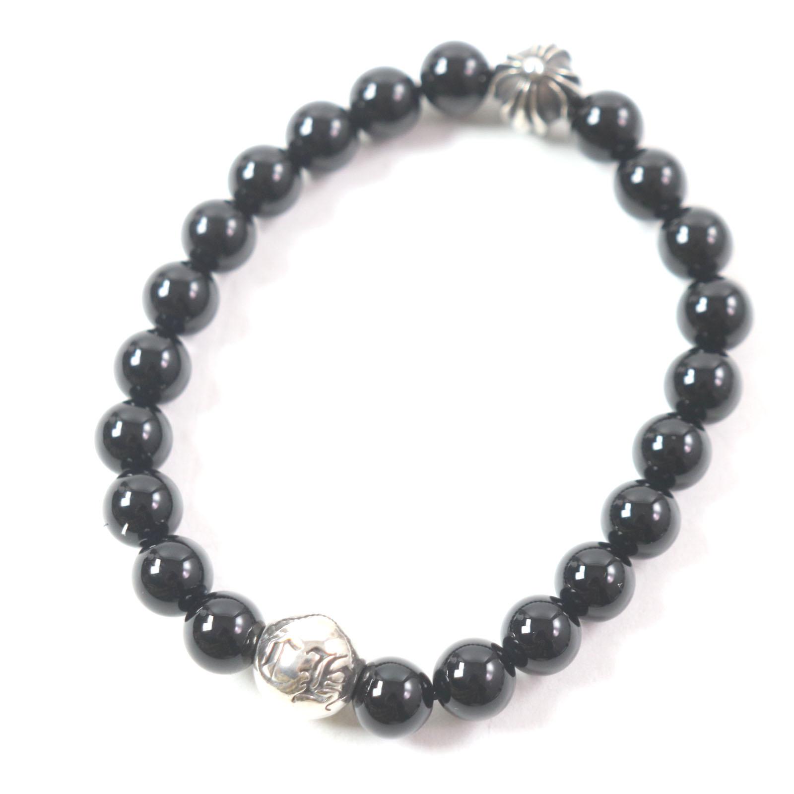 Great CHROME HEARTS bracelet BEAD CHP lats Black Silver onyx mens Used
Great CHROME HEARTS bracelet BEAD CHP lats Black Silver onyx mens Used