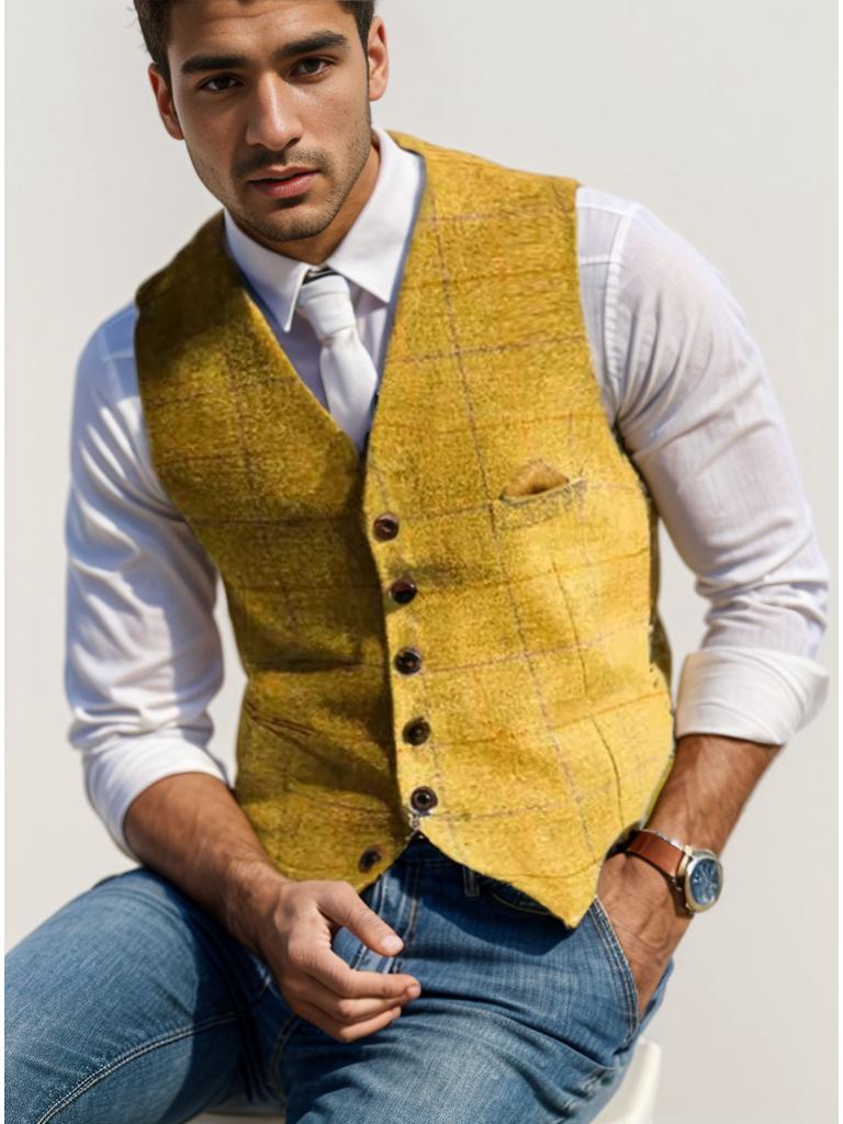 Men s Slim Fit Plaid Vest: Cross-Season Spring & Autumn Casual Waistcoat 2024 XXXL
Men s Slim Fit Plaid Vest: Cross-Season Spring & Autumn Casual Waistcoat 2024 XXXL