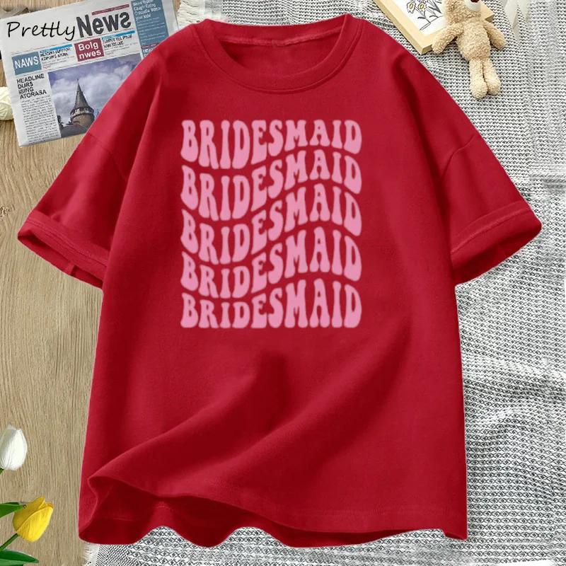 Retro Bridesmaid Tshirt Women Cotton Bridal Party Tshirt Summer Bachelorette Tee Cotton Graphic T Shirts Women Clothing S
Retro Bridesmaid Tshirt Women Cotton Bridal Party Tshirt Summer Bachelorette Tee Cotton Graphic T Shirts Women Clothing S